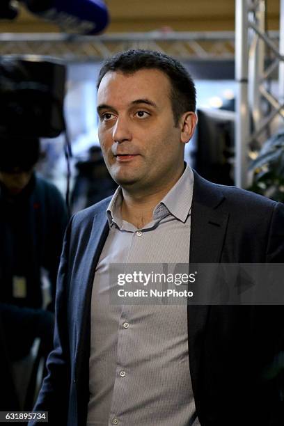 Florian PHILIPPOT; Groupe Europe des Nations et des Libertés in Strasbourg in Strasbourg, France, on January 17, 2017
