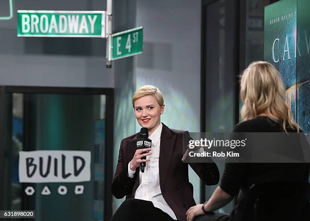 Veronica Roth discusses her new book, "Carve The Mark" during the Build Series at Build Studio on January 17, 2017 in New York City.