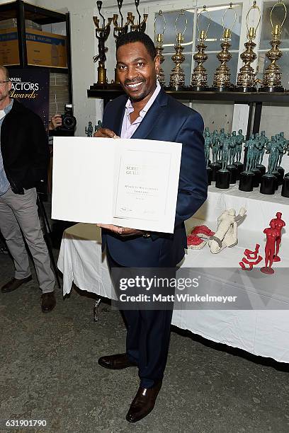 Award Nominee for Oustanding Perfromance by a cast in a Motion Picture Mykelti Williamson attends the 23rd Annual Screen Actors Guild Awards the...