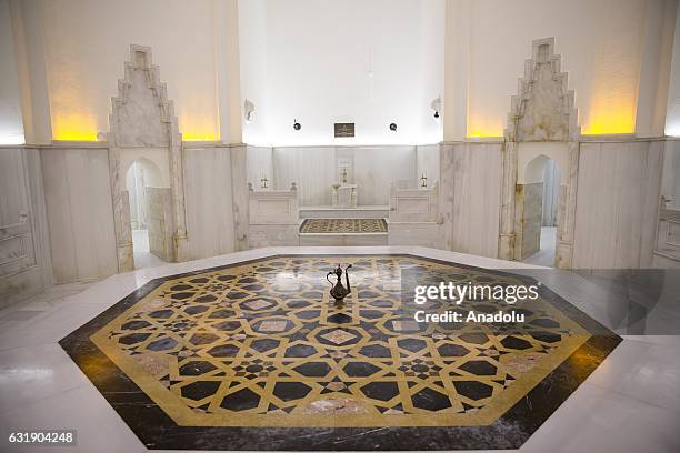 The main bath house and high ceiling chambers are seen inside the Haseki Hurrem Sultan Hamam, in Istanbul, Turkey on January 17, 2017. The Haseki...