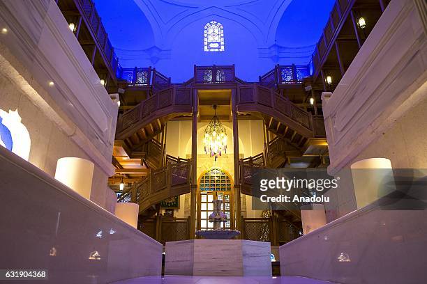 General view of the Haseki Hurrem Sultan Hamam is seen which is constructed by Mimar Sinan, built at the request of Hurrem Sultan , the wife of...