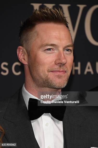 Ronan Keating arrives at IWC Schaffhausen at SIHH 2017 "Decoding the Beauty of Time" Gala Dinner on January 17, 2017 in Geneva, Switzerland.