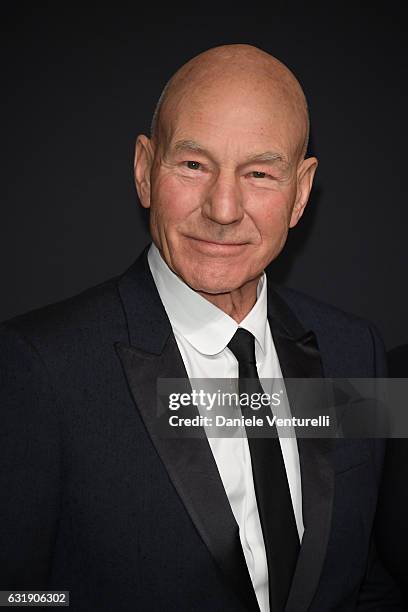 Patrick Stewart arrive at IWC Schaffhausen at SIHH 2017 "Decoding the Beauty of Time" Gala Dinner on January 17, 2017 in Geneva, Switzerland.