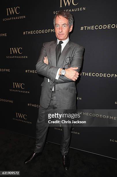 Tim Jefferies visits the IWC booth during the launch of the Da Vinci Novelties from the Swiss luxury watch manufacturer IWC Schaffhausen at the Salon...