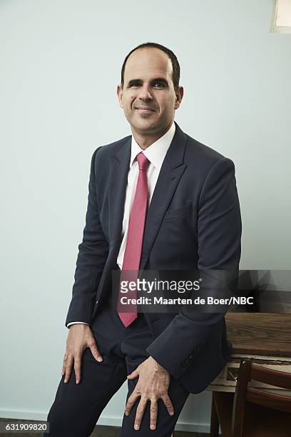 Personality Marcus Lemonis of 'The Partner' poses for a portrait in the NBCUniversal Press Tour portrait studio at The Langham Huntington, Pasadena...