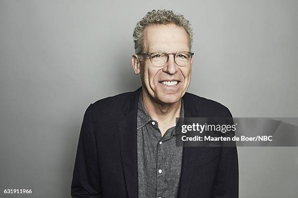 Screenwriter Carlton Cuse of 'Colony' poses for a portrait in the NBCUniversal Press Tour portrait studio at The Langham Huntington, Pasadena on...