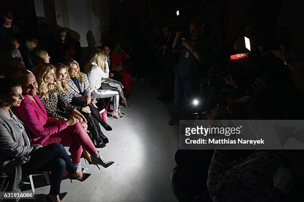 Guests attend the Riani show during the Mercedes-Benz Fashion Week Berlin A/W 2017 at Kaufhaus Jandorf on January 17, 2017 in Berlin, Germany.