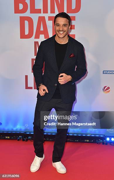 Actor Kostja Ullmann during the 'Mein Blind Date mit dem Leben' Munich Premiere at Mathaeser Filmpalast on January 17, 2017 in Munich, Germany.