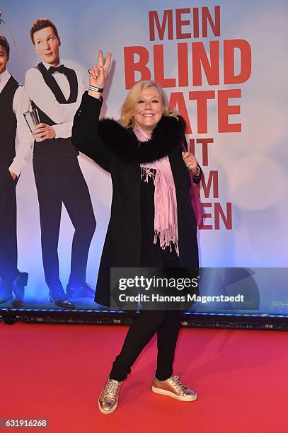 Susanne Wiebe during the 'Mein Blind Date mit dem Leben' Munich Premiere at Mathaeser Filmpalast on January 17, 2017 in Munich, Germany.