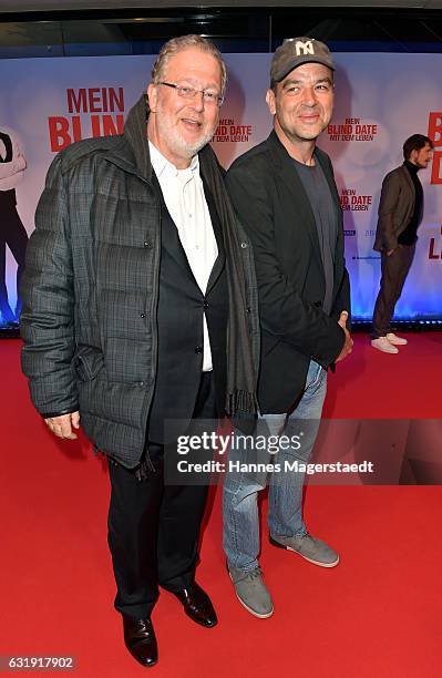 Martin Moszkowicz and Marc Rothemund during the 'Mein Blind Date mit dem Leben' Munich Premiere at Mathaeser Filmpalast on January 17, 2017 in...