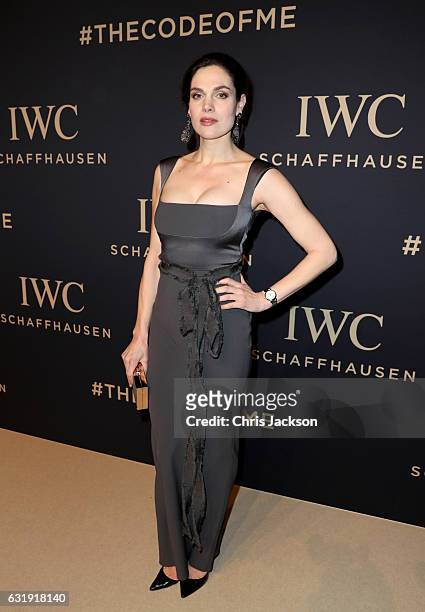 Anna Drijver attends the IWC Schaffhausen "Decoding the Beauty of Time" Gala Dinner during the launch of the Da Vinci Novelties from the Swiss luxury...