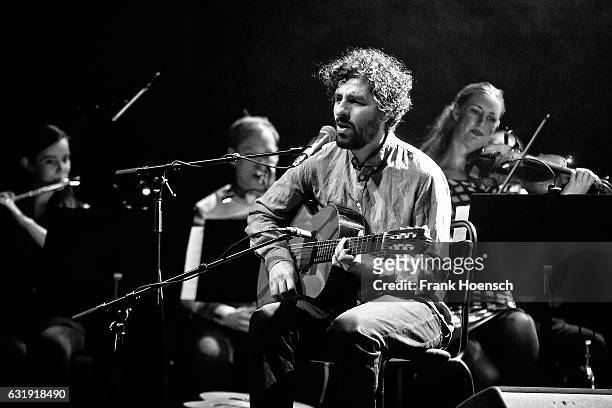 Swedish singer Jose Gonzalez performs live during a concert at the Admiralspalast on January 17, 2017 in Berlin, Germany.