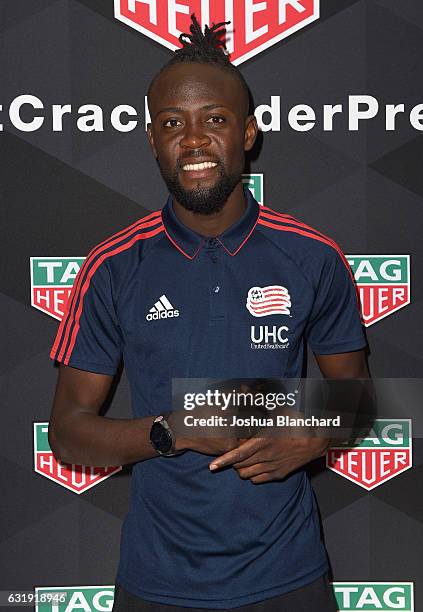 Soccer player Kei Kamara attends MLS Media Week - Day 1 at Manhattan Beach Marriott on January 17, 2017 in Manhattan Beach, California.