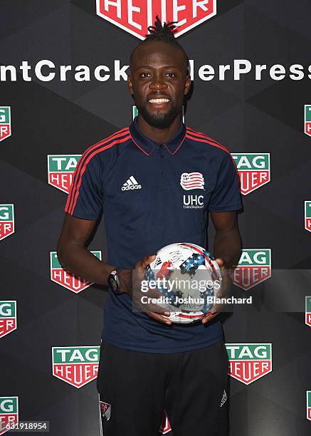 Soccer player Kei Kamara attends MLS Media Week - Day 1 at Manhattan Beach Marriott on January 17, 2017 in Manhattan Beach, California.