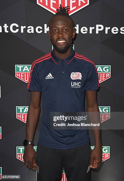 Soccer player Kei Kamara attends MLS Media Week - Day 1 at Manhattan Beach Marriott on January 17, 2017 in Manhattan Beach, California.