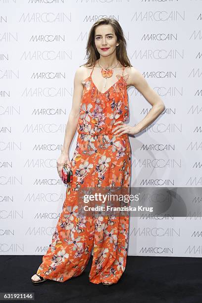 Kamilla Baar attends the Marc Cain fashion show A/W 2017 at Deutsche Telekom representation on January 17, 2017 in Berlin, Germany.