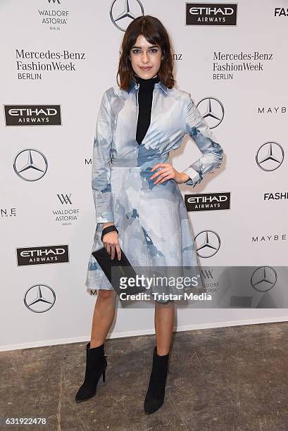 Marie Nasemann attends the Hien Le show during the Mercedes-Benz Fashion Week Berlin A/W 2017 at Kaufhaus Jandorf on January 17, 2017 in Berlin,...