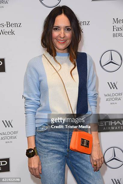 Johanna Klum attends the Hien Le show during the Mercedes-Benz Fashion Week Berlin A/W 2017 at Kaufhaus Jandorf on January 17, 2017 in Berlin,...