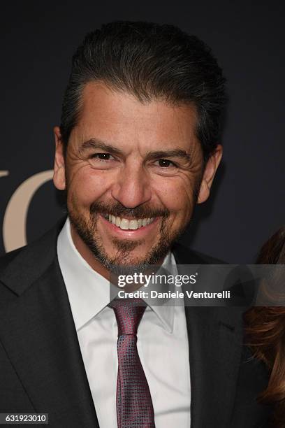 Andrea Berton arrives at IWC Schaffhausen at SIHH 2017 "Decoding the Beauty of Time" Gala Dinner on January 17, 2017 in Geneva, Switzerland.