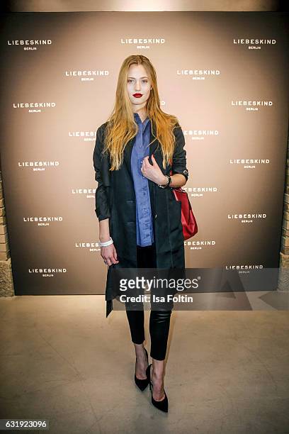 Model Cosima Auermann attends the Liebeskind Berlin housewarming party during the Mercedes-Benz Fashion Week Berlin A/W 2017 at on January 17, 2017...