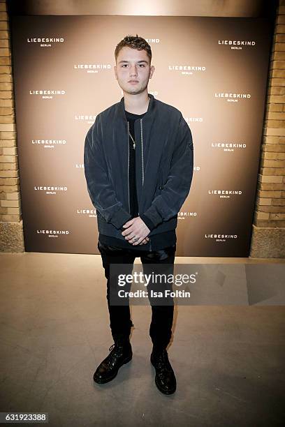 British model and musician Rafferty Law attends the Liebeskind Berlin housewarming party during the Mercedes-Benz Fashion Week Berlin A/W 2017 at on...