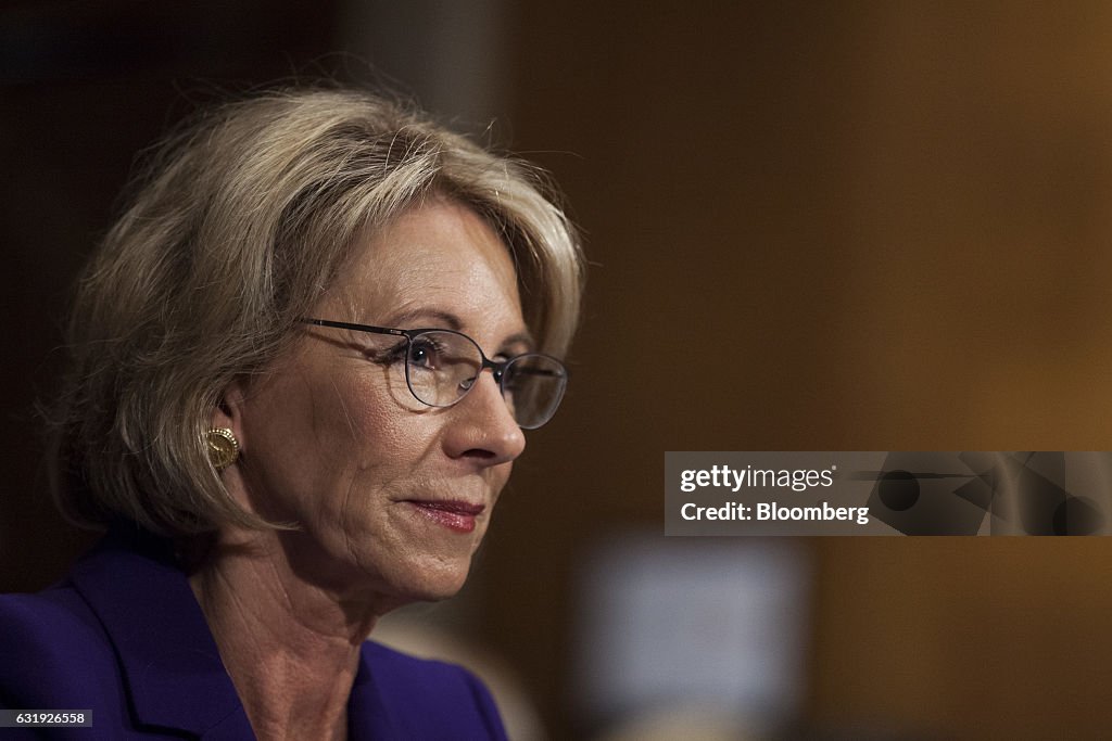 Senate HELP Committee Considers Betsy DeVos To Be Education Secretary