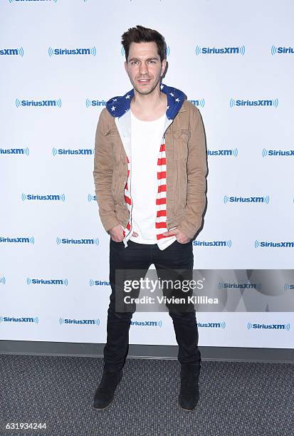 Singer Andy Grammer visits the Launch of 'Hits 1 in Hollywood' on SiriusXM Hits 1 at the SiriusXM Los Angeles Studios on January 17, 2017 in Los...