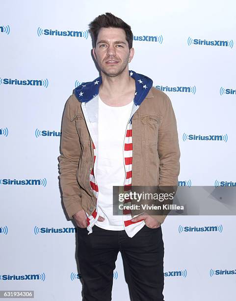 Singer Andy Grammer visits the Launch of 'Hits 1 in Hollywood' on SiriusXM Hits 1 at the SiriusXM Los Angeles Studios on January 17, 2017 in Los...