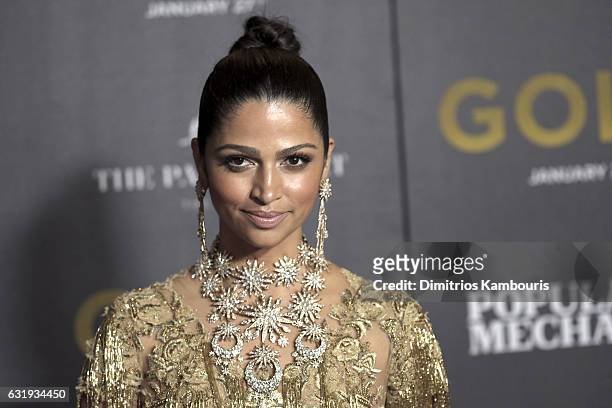 Model Camila Alves attends The World Premiere of "Gold" hosted by TWC - Dimension with Popular Mechanics, The Palm Court & Wild Turkey Bourbon at AMC...