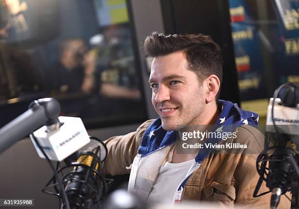 Singer Andy Grammer visits the Launch of 'Hits 1 in Hollywood' on SiriusXM Hits 1 at the SiriusXM Los Angeles Studios on January 17, 2017 in Los...