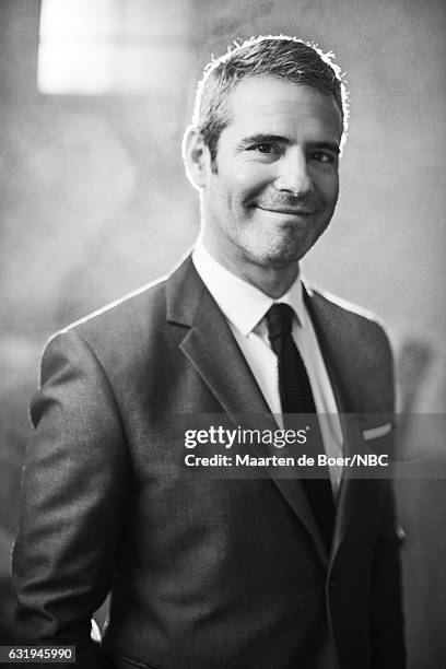 Personality Andy Cohen of 'Watch What Happens Live with Andy Cohen' poses for a portrait in the NBCUniversal Press Tour portrait studio at The...