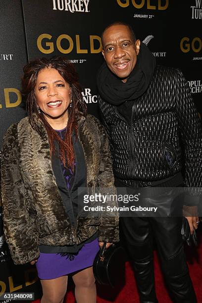 Valerie Simpson and Freddie Jackson attend TWC-Dimension with Popular Mechanics, The Palm Court & Wild Turkey Bourbon Host the Premiere of "Gold" at...