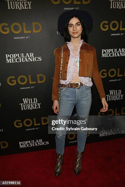 Tali Lennox attends TWC-Dimension with Popular Mechanics, The Palm Court & Wild Turkey Bourbon Host the Premiere of "Gold" at AMC Loews Lincoln...