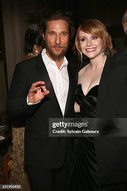 Matthew McConaughey and Bryce Dallas Howard attends TWC-Dimension with Popular Mechanics, The Palm Court & Wild Turkey Bourbon Host the After Party...