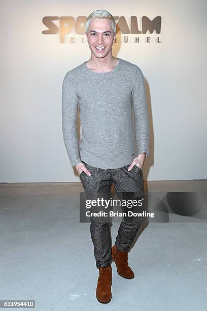 Julian David attends the Sportalm show during the Mercedes-Benz Fashion Week Berlin A/W 2017 at Kaufhaus Jandorf on January 18, 2017 in Berlin,...