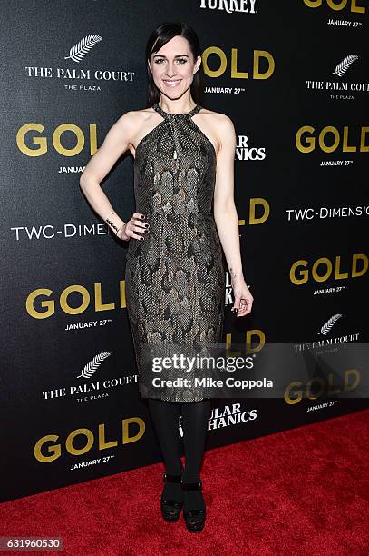 Actress Lena Hall attends The World Premiere of 'Gold' hosted by TWC - Dimension with Popular Mechanics, The Palm Court & Wild Turkey Bourbon at AMC...