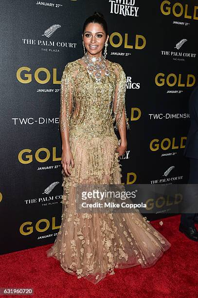 Camila Alves attends the world premiere of 'Gold' hosted by TWC - Dimension with Popular Mechanics, The Palm Court & Wild Turkey Bourbon at AMC Loews...