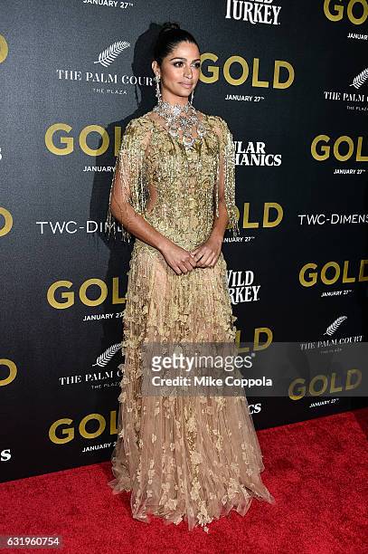Camila Alves attends the world premiere of 'Gold' hosted by TWC - Dimension with Popular Mechanics, The Palm Court & Wild Turkey Bourbon at AMC Loews...