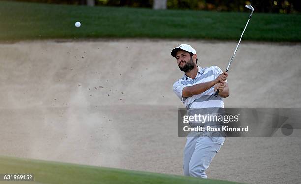 Alexander Levy of France on the 4th hole during the pro-am event prior to the Abu Dhabi HSBC Championship at Abu Dhabi Golf Club on January 18, 2017...