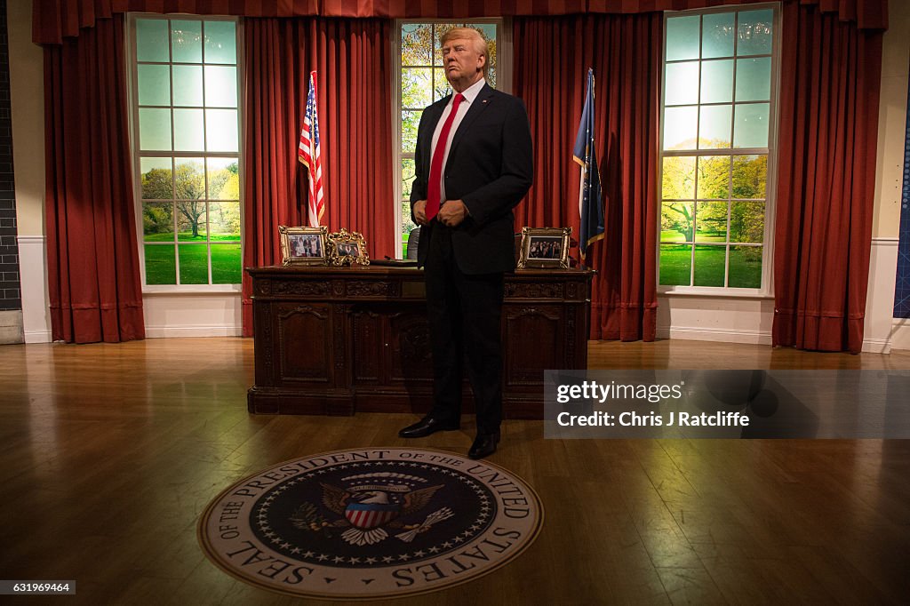 Madame Tussauds Unveils A Wax Figure Of President-Elect Donald J. Trump Ahead Of The Inauguration On Friday