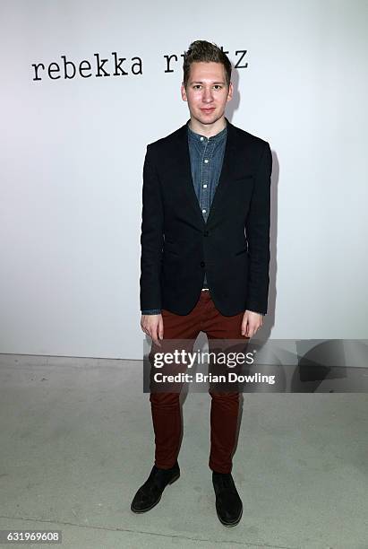 Clemens Trischler attends the Rebekka Ruetz show during the Mercedes-Benz Fashion Week Berlin A/W 2017 at Kaufhaus Jandorf on January 18, 2017 in...