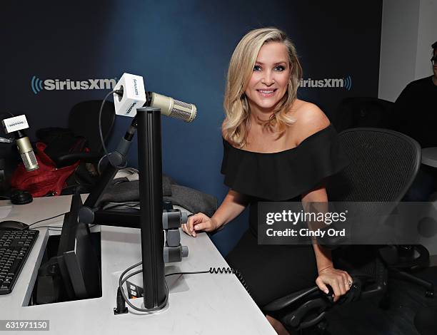 Actress Jessica Capshaw visits the SiriusXM Studios on January 18, 2017 in New York City.