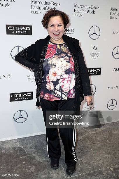 Franziska Traub attends the Rebekka Ruetz show during the Mercedes-Benz Fashion Week Berlin A/W 2017 at Kaufhaus Jandorf on January 18, 2017 in...