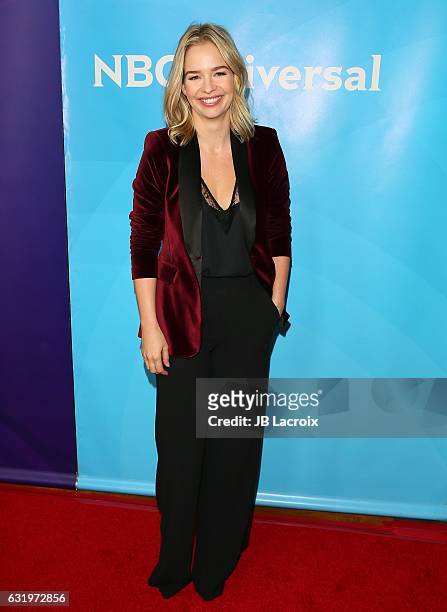 Marissa Hermer attends the 2017 NBCUniversal Winter Press Tour - Day 1 at Langham Hotel on January 17, 2017 in Pasadena, California.