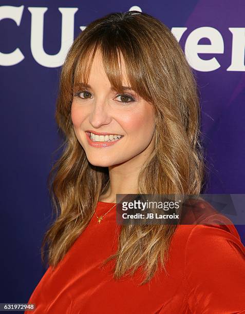 Leah Wyar attends the 2017 NBCUniversal Winter Press Tour - Day 1 at Langham Hotel on January 17, 2017 in Pasadena, California.
