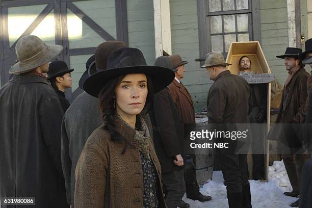 The Assassination of Jesse James" Episode 111 -- Pictured: Abigail Spencer as Lucy Preston --