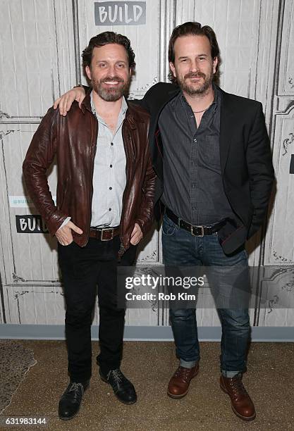 Rob Benedict and Richard Speight Jr. Attend the Build Series at Build Studio on January 18, 2017 in New York City.