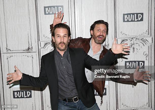 Actors Rob Benedict and Richard Speight Jr. Attends the Build series at Build Studio on January 18, 2017 in New York City.