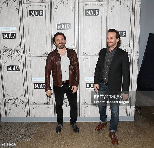 Actors Rob Benedict and Richard Speight Jr. Attend the Build series at Build Studio on January 18, 2017 in New York City.