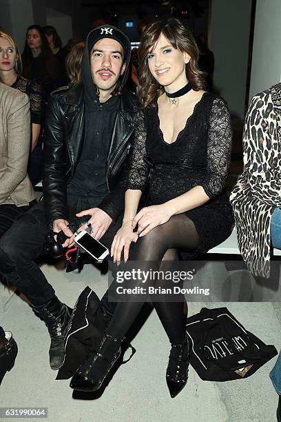 Isabell Horn and her brother Alexander Horn attend the Rebekka Ruetz show during the Mercedes-Benz Fashion Week Berlin A/W 2017 at Kaufhaus Jandorf...